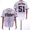 Custom Fan-Made Trevor Hoffman San Diego Padres #51 White Baseball Jersey