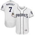 Custom Fan-Made Manuel Margot San Diego Padres #7 White Baseball Jersey