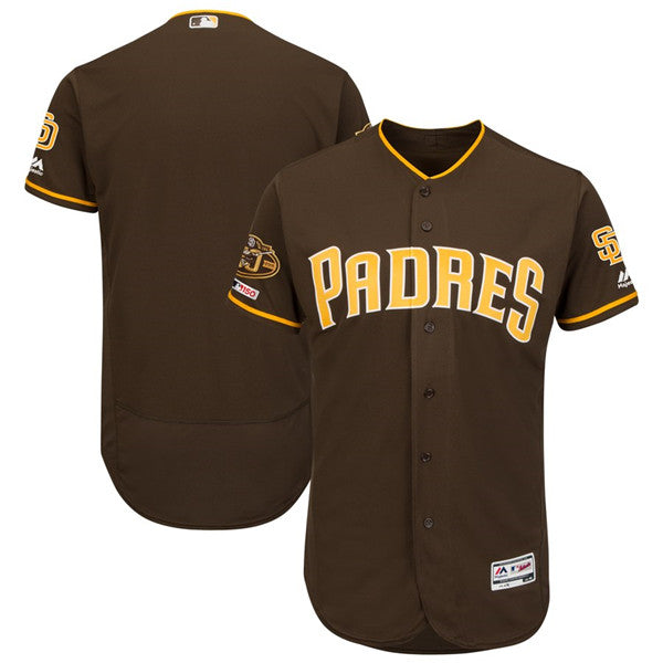 Custom Fan-Made Brown San Diego Padres Baseball Jersey San Diego Padres Baseball Jersey
