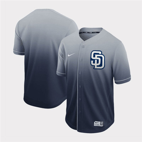 Custom Fan-Made Gray San Diego Padres Baseball Jersey San Diego Padres Grey Baseball Jersey