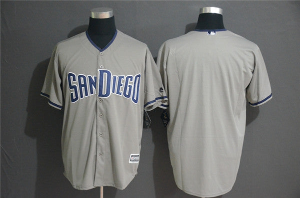 Custom Fan-Made Gray San Diego Padres Baseball Jersey San Diego Padres Grey Baseball Jersey