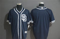 Custom Fan-Made Navy San Diego Padres Baseball Jersey San Diego Padres Navy Baseball Jersey