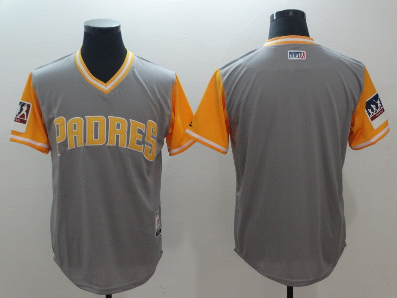 Custom Fan-Made Gray 2018 San Diego Padres Baseball Jersey San Diego Padres Grey 2018 Baseball Jersey