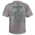 P.Eagles #11 A.J. Brown Gray Atmosphere Game Jersey Stitched American Football Jerseys