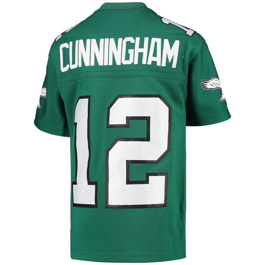 P.Eagles #12 Randall Cunningham Kelly Green 1990 Retired Player Legacy Jersey Stitched American Football Jerseys