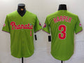 Philadelphia Phillies #3 Bryce Harper Green Stitched Cool Base Baseball Jersey