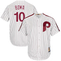 Custom Fan-Made Larry Bowa Philadelphia Phillies #10 White Baseball Jersey