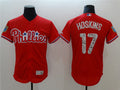 Custom Fan-Made Rhys Hoskins Spring Training Philadelphia Phillies #17 Red 2018 Baseball Jersey