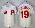 Custom Fan-Made Greg Luzinski Philadelphia Phillies #19 White 1983 Baseball Jersey