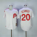 Custom Fan-Made Mike Schmidt Philadelphia Phillies #20 White Baseball Jersey