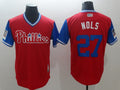 Custom Fan-Made Aaron Nola Nols Philadelphia Phillies #27 Red 2018 Baseball Jersey