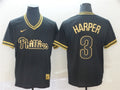 Custom Fan-Made Bryce Harper Philadelphia Phillies #3 Black Baseball Jersey