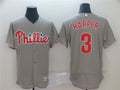 Custom Fan-Made Bryce Harper Philadelphia Phillies #3 Grey Baseball Jersey