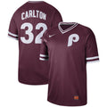 Custom Fan-Made Steve Carlton Philadelphia Phillies #32 Red Throwback Baseball Jersey