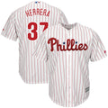Custom Fan-Made Odubel Herrera Philadelphia Phillies #37 White Baseball Jersey