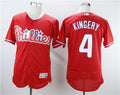 Custom Fan-Made Scott Kingery Philadelphia Phillies #4 Red Baseball Jersey