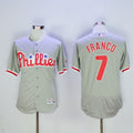 Custom Fan-Made Maikel Franco Philadelphia Phillies #7 Grey Baseball Jersey