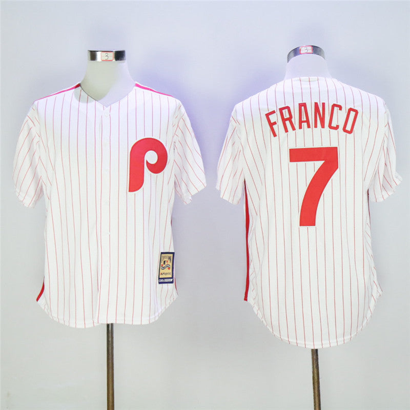 Custom Fan-Made Maikel Franco Philadelphia Phillies #7 White Baseball Jersey