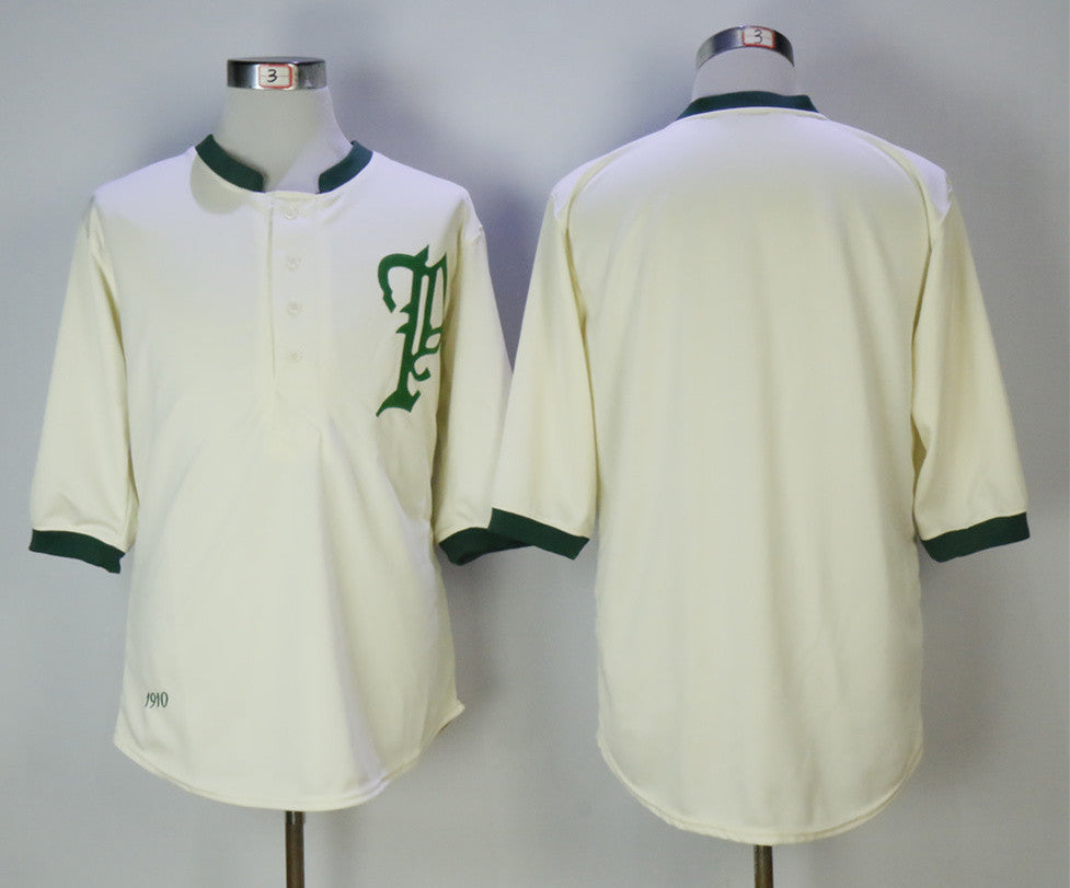 Custom Fan-Made Cream 1910 Throwback Philadelphia Phillies Baseball Jersey Philadelphia Phillies 1910 Throwback Baseball Jersey
