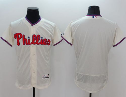 Custom Fan-Made Cream Philadelphia Phillies Baseball Jersey Philadelphia Phillies Baseball Jersey