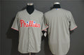 Custom Fan-Made Gray Philadelphia Phillies Baseball Jersey Philadelphia Phillies Grey Baseball Jersey