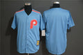 Custom Fan-Made Cooperstown Light Blue Philadelphia Phillies Baseball Jersey Philadelphia Phillies Blue Baseball Jersey
