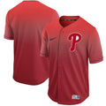 Custom Fan-Made Red Philadelphia Phillies Baseball Jersey Philadelphia Phillies Red Baseball Jersey