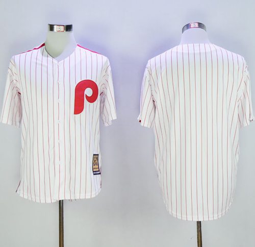Custom Fan-Made Red Cooperstown White Philadelphia Phillies Baseball Jersey Philadelphia Phillies Red Baseball Jersey