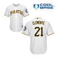 Custom Fan-Made Roberto Clemente Induction Pittsburgh Pirates #21 White 2019 Baseball Jersey