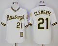 Custom Fan-Made Roberto Clemente Pittsburgh Pirates #21 White Baseball Jersey