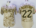 Custom Fan-Made Andrew McCutchen Camo Pittsburgh Pirates #22 Baseball Jersey