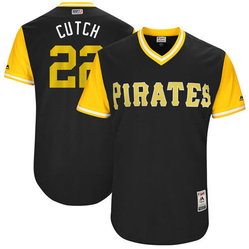 Custom Fan-Made Andrew McCutchen Cutch Pittsburgh Pirates #22 Black 2017 Baseball Jersey