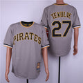 Custom Fan-Made Kent Tekulve Pittsburgh Pirates #23 Grey Baseball Jersey