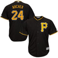 Custom Fan-Made Chris Archer Pittsburgh Pirates #24 Black Baseball Jersey