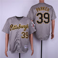 Custom Fan-Made Dave Parker Pittsburgh Pirates #39 Grey Baseball Jersey