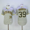 Custom Fan-Made Dave Parker Pittsburgh Pirates #39 Grey Baseball Jersey