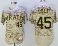 Custom Fan-Made Gerrit Cole Camo Pittsburgh Pirates #45 Baseball Jersey