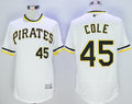 Custom Fan-Made Gerrit Cole Pittsburgh Pirates #45 White Baseball Jersey