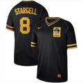 Custom Fan-Made Willie Stargell Pittsburgh Pirates #8 Black Throwback Baseball Jersey