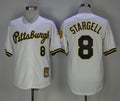 Custom Fan-Made Willie Stargell Pittsburgh Pirates #8 White Baseball Jersey