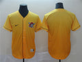 Custom Fan-Made Yellow Pittsburgh Pirates Baseball Jersey Pittsburgh Pirates Yellow Baseball Jersey