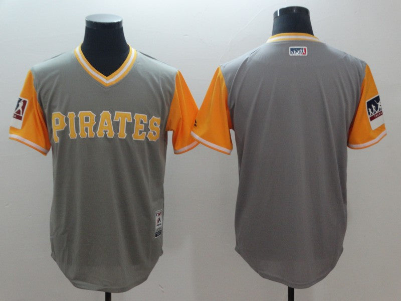 Custom Fan-Made Gray 2018 Pittsburgh Pirates Baseball Jersey Pittsburgh Pirates Grey 2018 Baseball Jersey