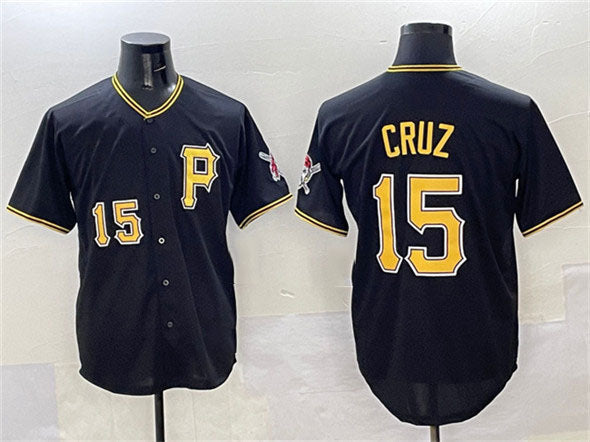 Pittsburgh Pirates #15 Oneil Cruz Black 2025 Limited Stitched Baseball Jersey