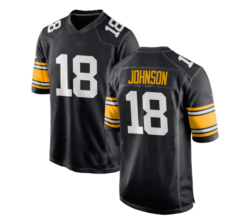 Custom black football jersey #18 | GameDay Jerseys