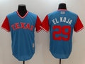 Custom Fan-Made Adrian Beltre El Koja Texas Rangers #29 Blue 2017 Baseball Jersey