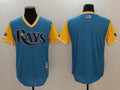 Custom Fan-Made Light Blue 2018 Tampa Bay Rays Baseball Jersey Tampa Bay Rays Blue 2018 Baseball Jersey