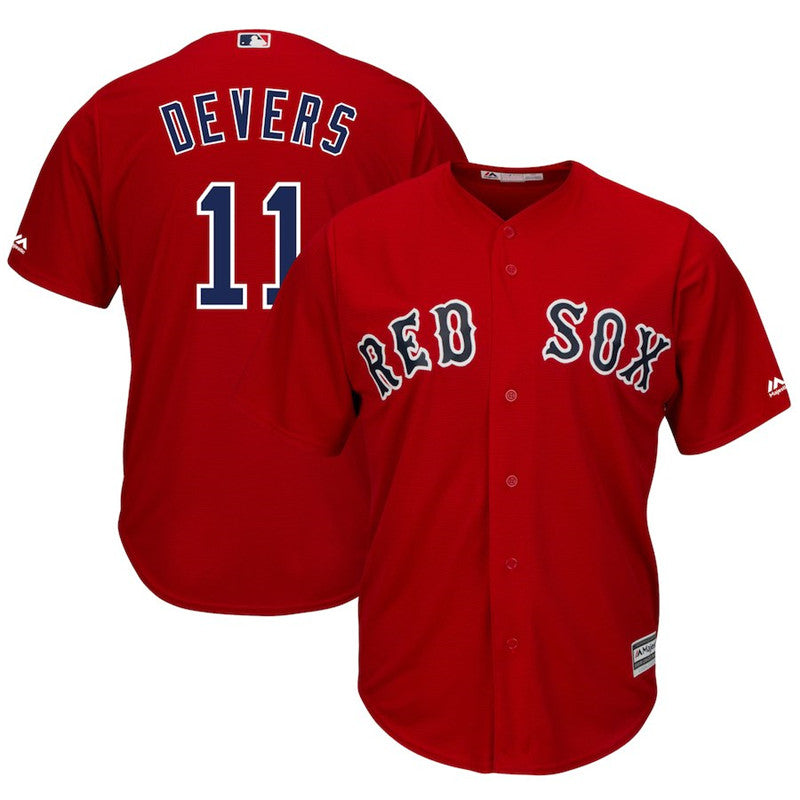 Custom Fan-Made Rafael Denvers Boston Red Sox #11 Red Baseball Jersey