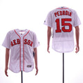 Custom Fan-Made Dustin Pedroia Boston Red Sox #15 Red Baseball Jersey