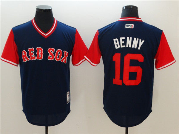 Custom Fan-Made Andrew Benintendi Benny Boston Red Sox #16 Red 2017 Baseball Jersey