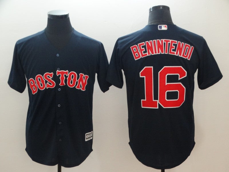 Custom Fan-Made Andrew Benintendi Boston Red Sox #16 Red Baseball Jersey